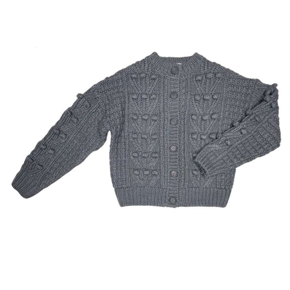 Rylee + Cru Bobble Cardigan‎ in Washed Indigo